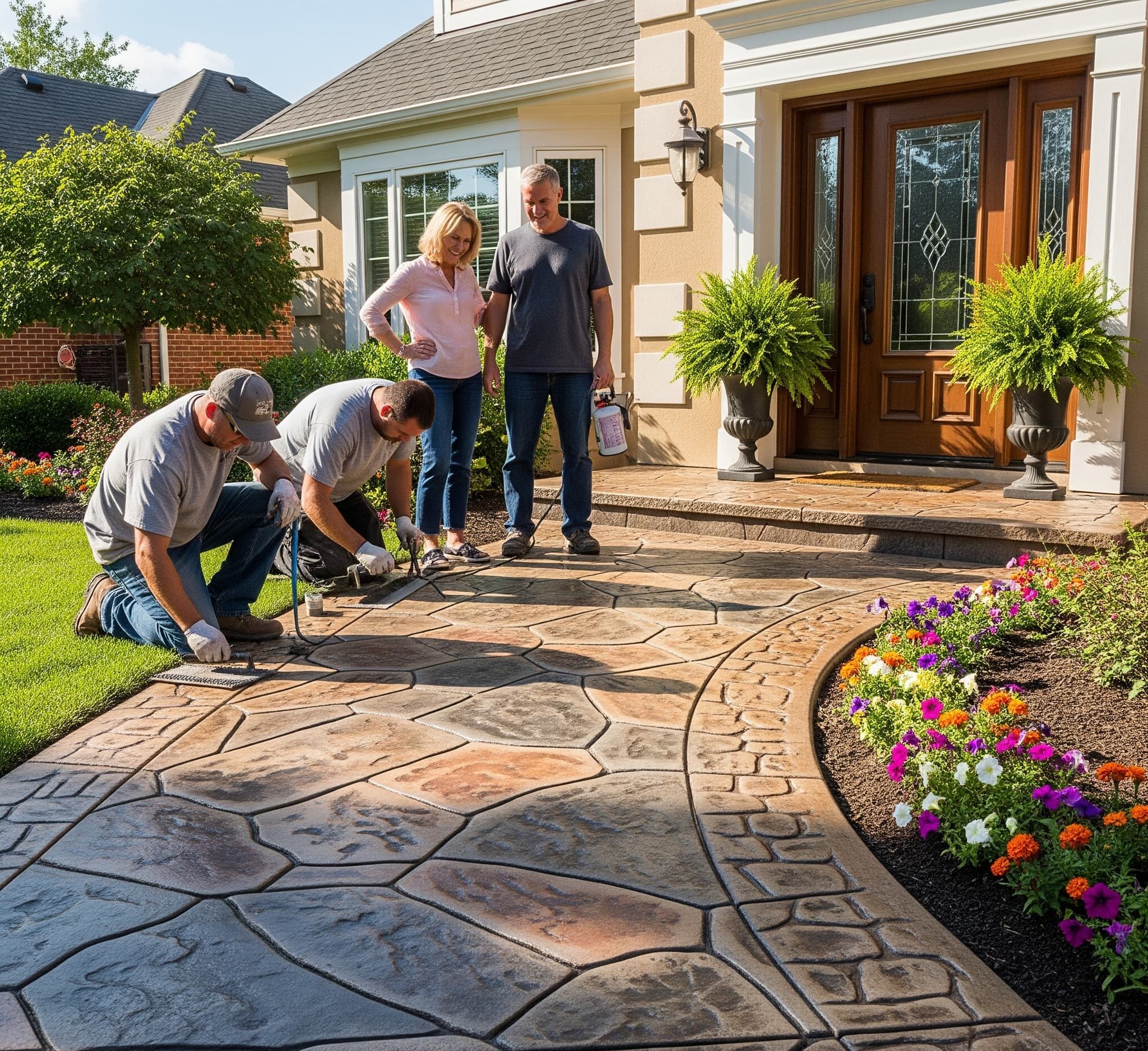 concrete walkway new haven