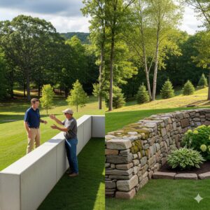 retaining wall new haven