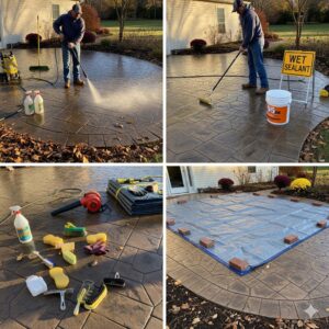 stamped concrete patio new haven