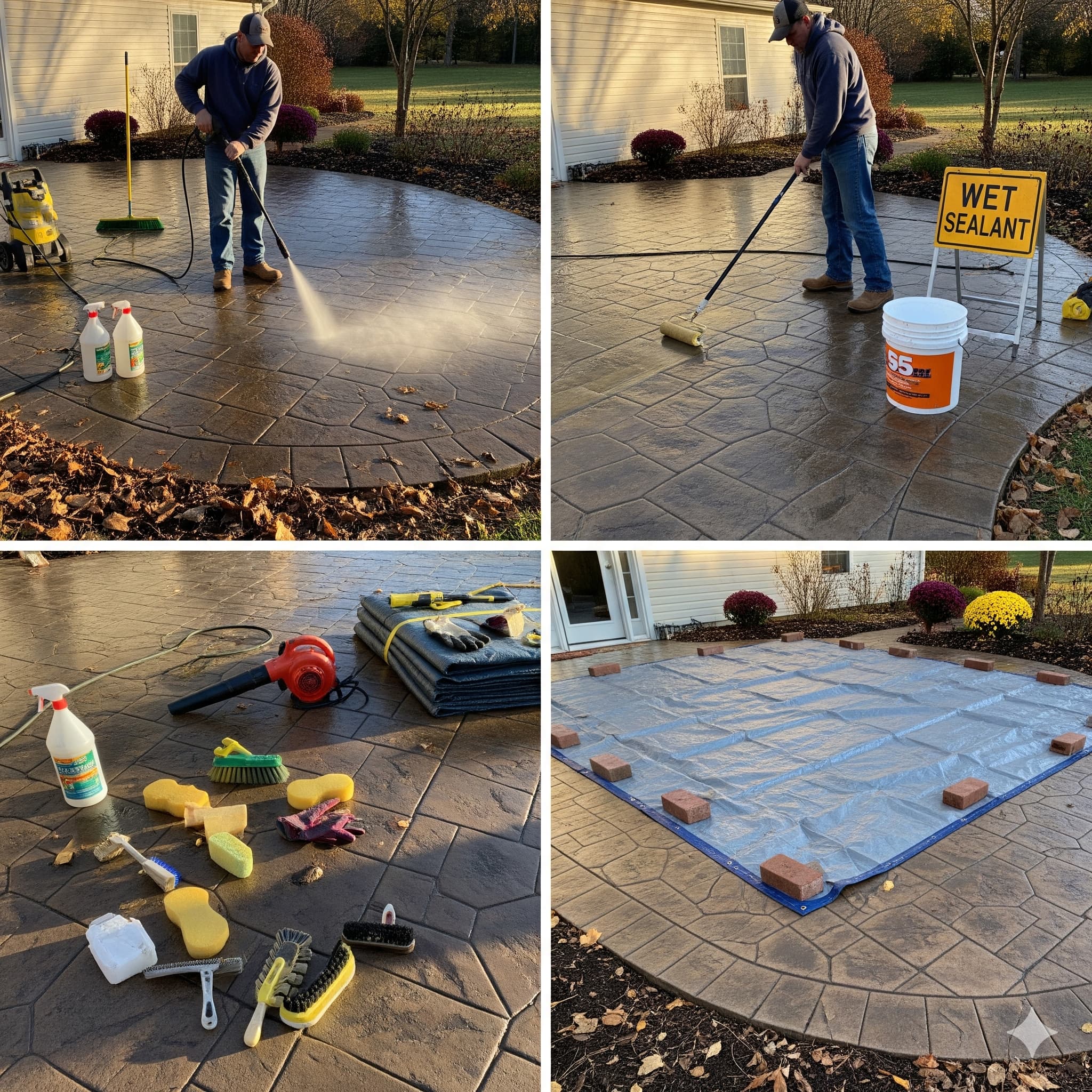 stamped concrete patio new haven